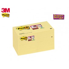 3M ΧΑΡΤΙΑ ΣΗΜΕΙΩΣΕΩΝ ΑΥΤΟΚΟΛΛΗΤΑ ΚΙΤΡΙΝΟ SUPER STICKY 